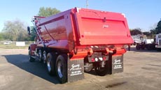 Peterbilt Quad Red - Driver Rear Angle 