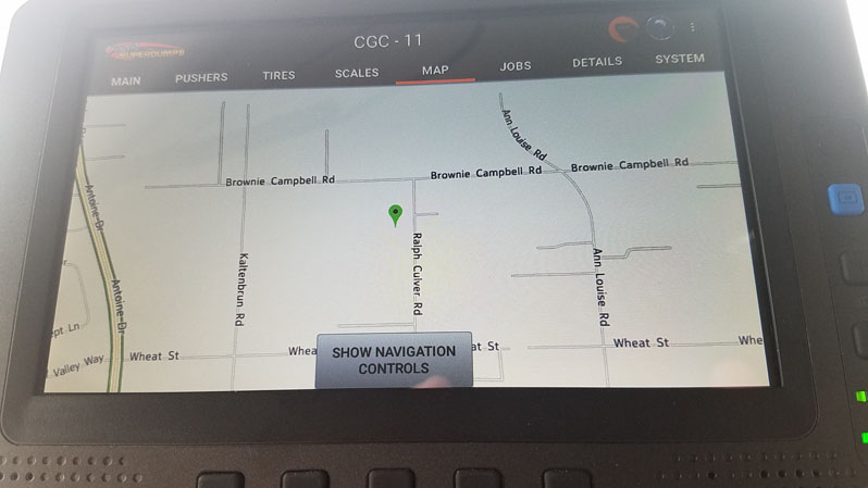 Peterbilt 567 Super Dump - IntelliTruck Display GPS Navigation Map