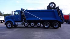 Peterbilt Super Dump Blue - Driver Side