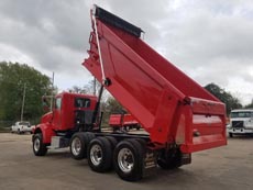 Peterbilt Tri-Axle Dump Truck Mule - Driver Rear Bed Raised