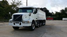 Volvo Super Dump White - Driver Front Angle2 